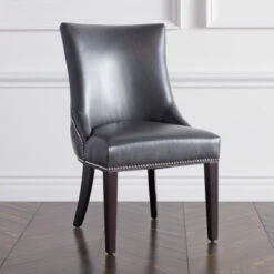 Versailles Leather Dining Chair - Espresso 11 Versailles Leather Dining Chair - Espresso -CozyNest Store 013598441 81529.1690272143.386.513