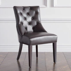 Nottingham Leather Dining Chair - Espresso -CozyNest Store 013800039 38039.1690272144.386.513