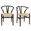 Tia Dining Chair Walnut/Natural - Set Of 2 -CozyNest Store webimage 013106075 jpg