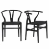 Tia Dining Chair Black/Black - Set Of 2 -CozyNest Store webimage 013112914 ALT4 jpg 1