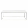 Cory Rectangle Coffee Table - White/Silver -CozyNest Store webimage 602140178