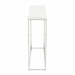 Cory Console Table - White/Silver -CozyNest Store webimage 602994963 ALT2