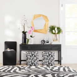 Nikki Chu - Ottoman -CozyNest Store webimage Nikkichu FloralVignette 12 01 square